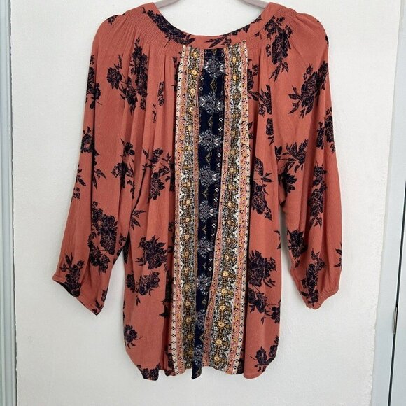 Mason & belle Caseey BOHEMIAN Tassel peasant Top BLOUSE size 1X - Picture 7 of 11